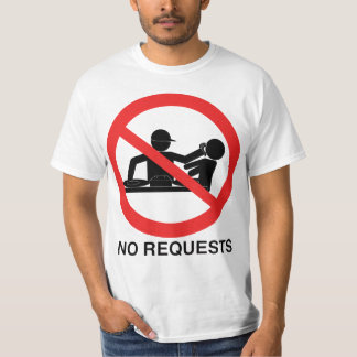 T-shirts Nenhum pedido DJ TEE