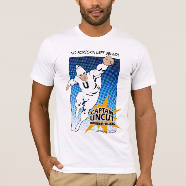 T-shirts Nenhum prepúcio deixado atrás! 1 (Frente)