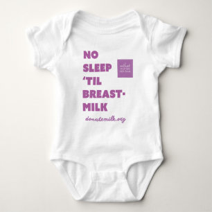 T-shirts nenhum sono 'até o bodysuit do leite materno -