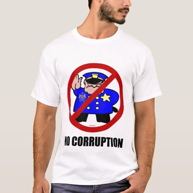 T-SHIRTS NENHUM T DA CORRUPÇÃO (Frente)