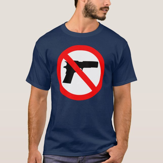 T-shirts Nenhuma anti arma das armas (Frente)