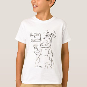 T-shirts NENHUMA BULL! Rocha dos vegetarianos!