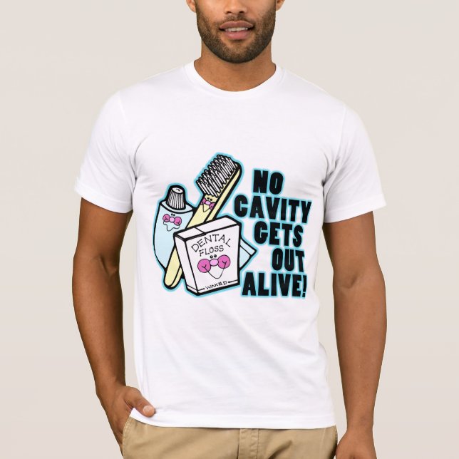 T-shirts Nenhuma cavidade sai de vivo (Frente)