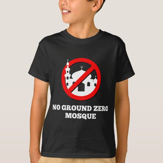 T-shirts Nenhuma mesquita do ponto zero (Frente)