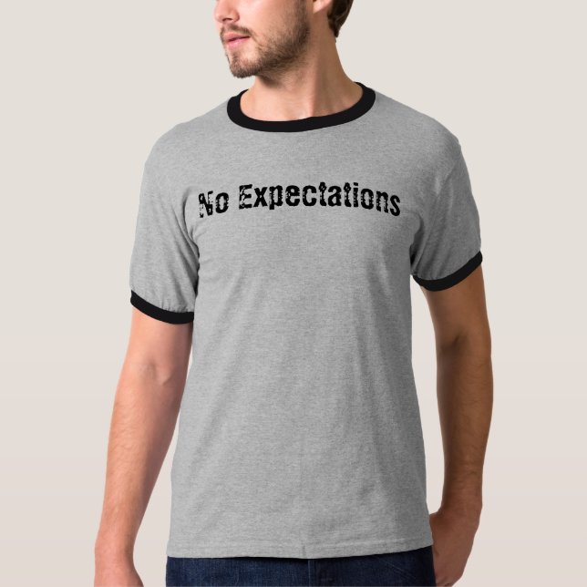 T-shirts Nenhumas expectativas (Frente)