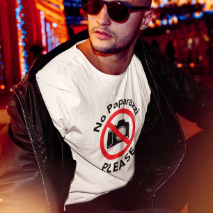 T-shirts Nenhuns paparazzi por favor - quase famosos