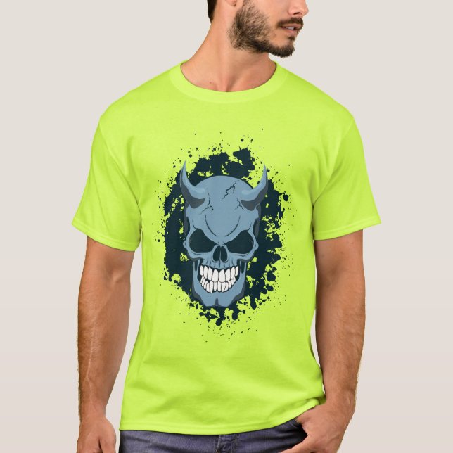 T-shirts Neon Demon Skull (Frente)