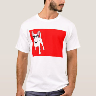T-shirts Nerd de bull terrier