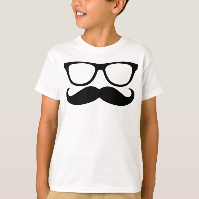 T-shirts Nerd do bigode (Frente)