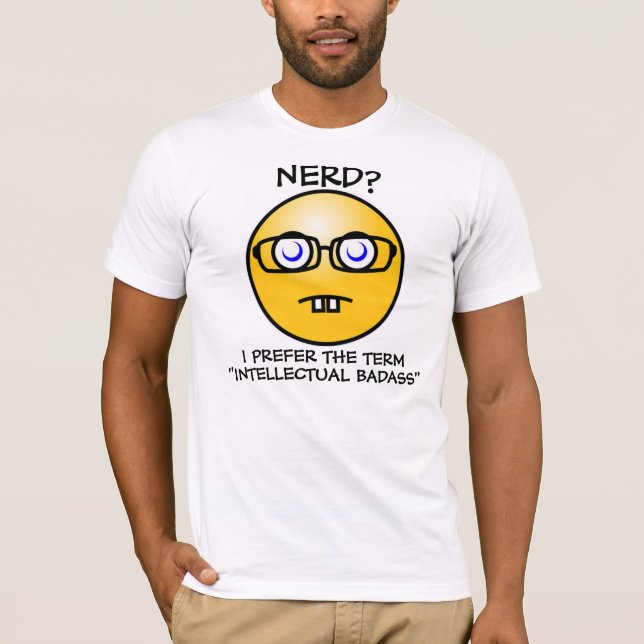 T-shirts Nerd? Eu prefiro a Badama Intelectual (Frente)