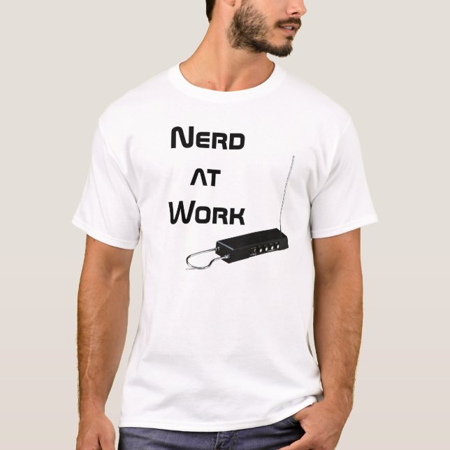 T-shirts Nerd no trabalho (Frente)