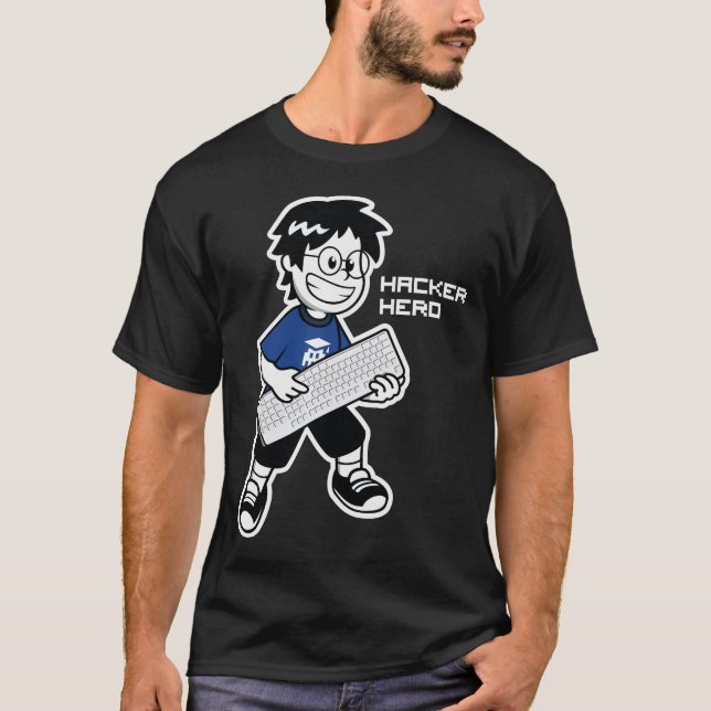 T-shirts Nerdson Hacker Nerd - Produto oficial Hacktoon (Frente)