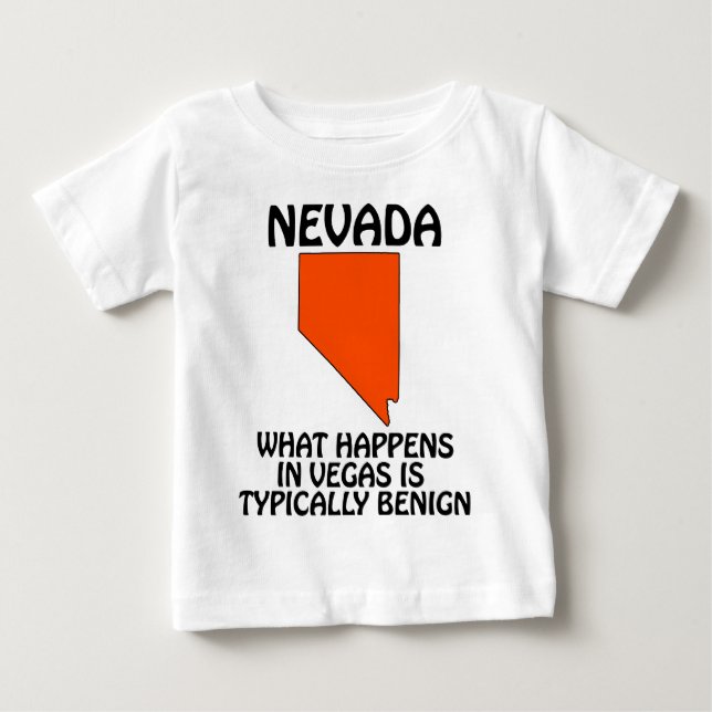 T-shirts Nevada - O que acontece em Vegas é tipicamente ben (Frente)