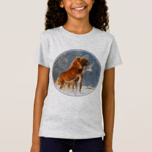 T-shirts Neve islandêsa do jogo do potro dos cavalos