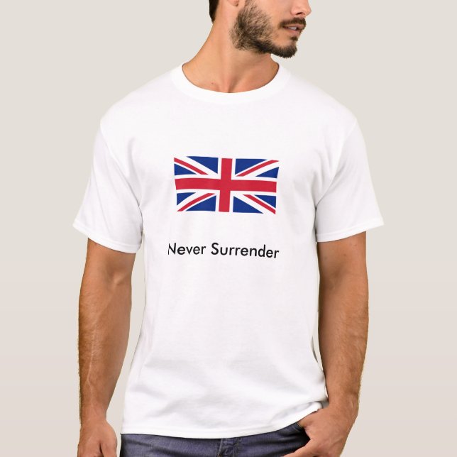 T-shirts Never Zunído - Union Jack (Frente)