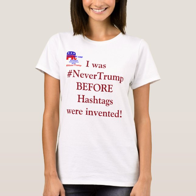 T-shirts #NeverTrump (Frente)