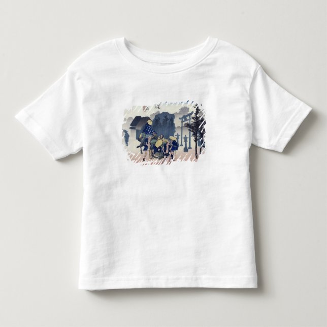 T-shirts Névoa da manhã em Mishima (Frente)