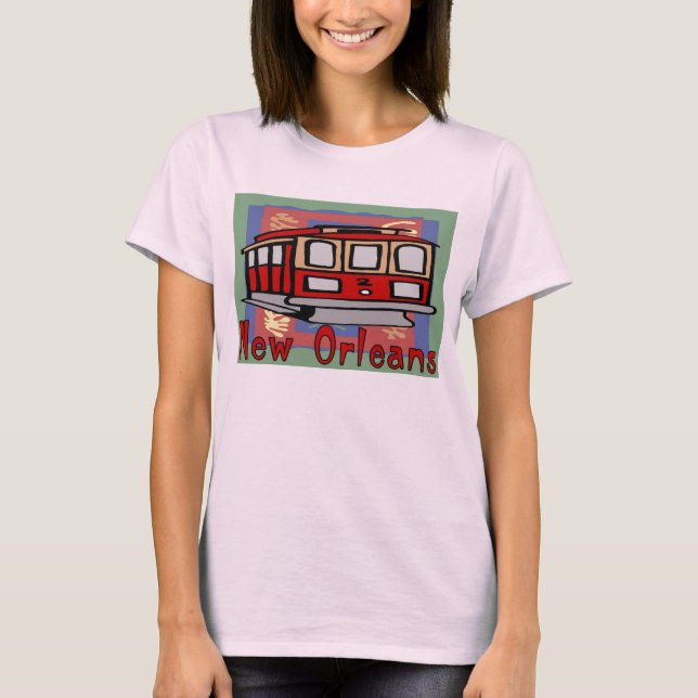 T-shirts New Orleans Streetcar (Frente)