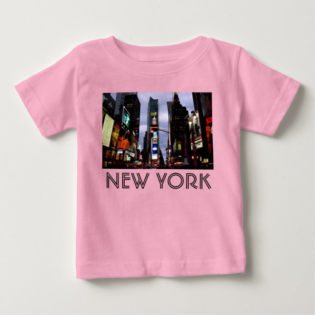 T-shirts New York Baby Creeper Organic New York Souvenir (Frente)