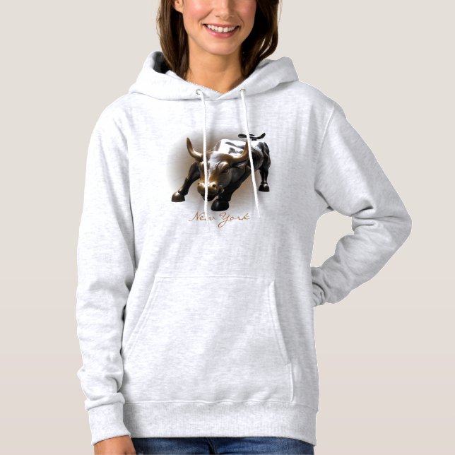 T-shirts New York Souvenir Hoodie Bull NY Shirt Souvenir (Frente)