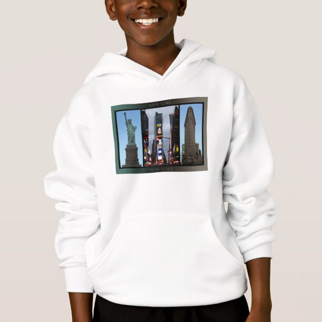 T-shirts New York Souvenir Kid Hoodie NYC Hoodie (Frente)