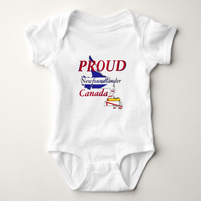 T-shirts Newfoundlander orgulhoso Terra Nova Canadá (Frente)