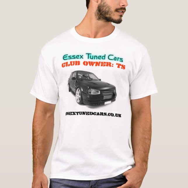 T-shirts newrs, logo155494, essextunedcars.co.uk, clube O… (Frente)