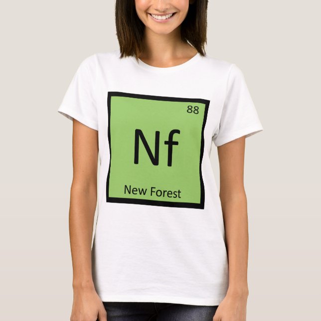 T-shirts Nf - Pônei da Nova Floresta Elemento Químico Caval (Frente)