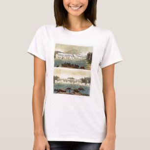 T-shirts Niagara Falls, 1818 (gravura da cor)