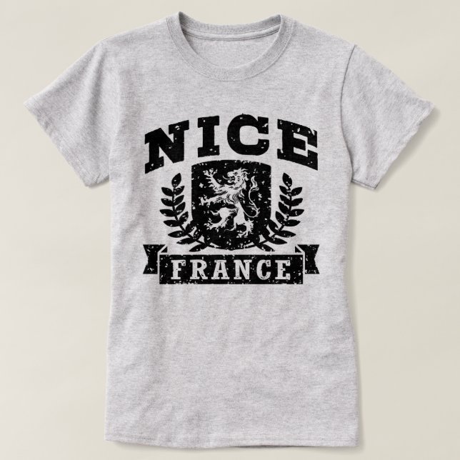 T-shirts Nice França (Frente do Design)