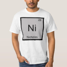 Nicholas Nome Química Elemento Tabela Periódica