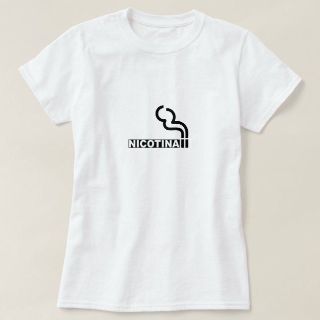 T-shirts Nicotina (Frente do Design)