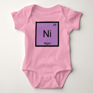 T-shirts Nigel Nome Química Elemento Tabela Periódica