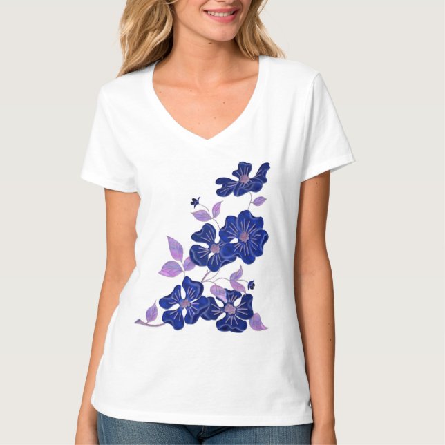 T-shirts Night Bloom (Frente)