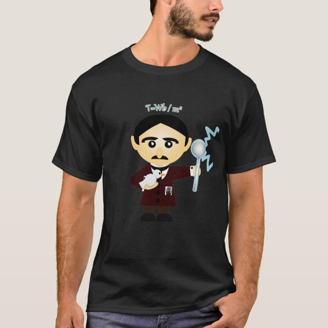 T-shirts Nikola Tesla (Frente)