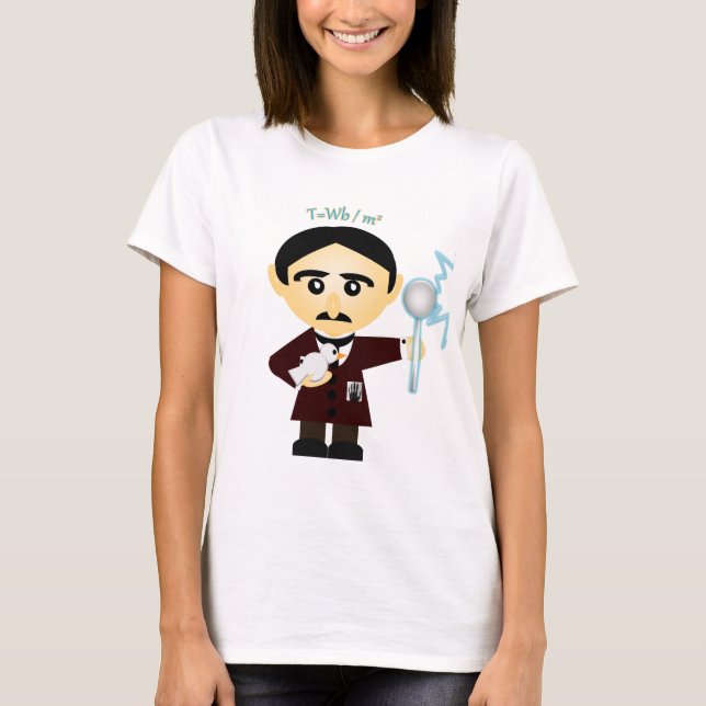 T-shirts Nikola Tesla (Frente)