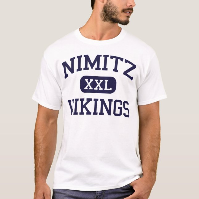 T-shirts Nimitz - Viquingues - segundo grau - Irving Texas (Frente)