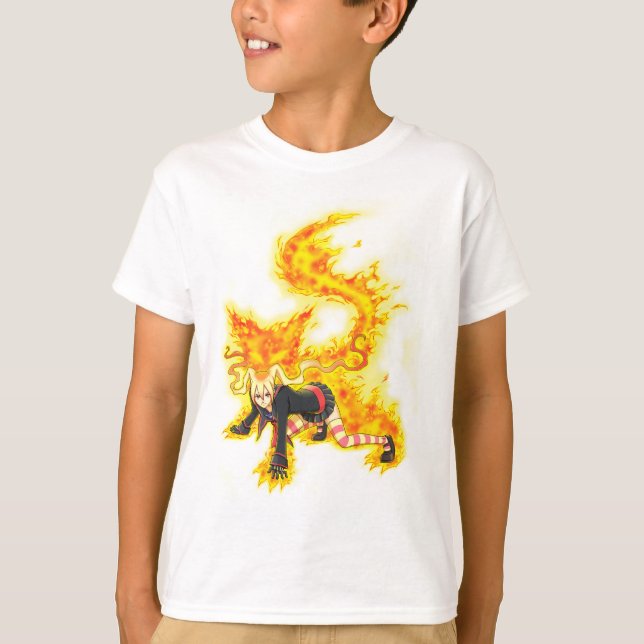 T-shirts Nina Ferocious Fire Spirit Aura (Frente)