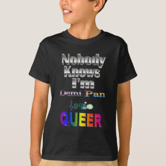 T-shirts Ninguém sabe que sou Demi Pan SM Sapio QUEER