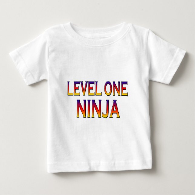 T-shirts Ninja do nível um (Frente)