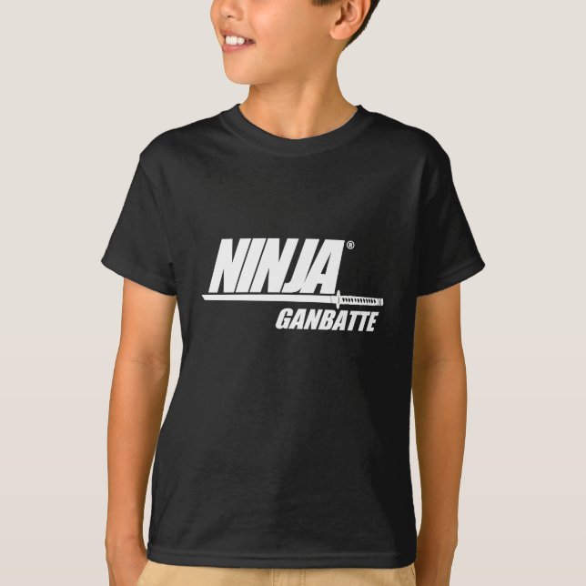 T-shirts Ninja Ganbatte (Frente)