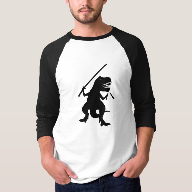 T-shirts Ninja Nicky T-Rex (Frente)