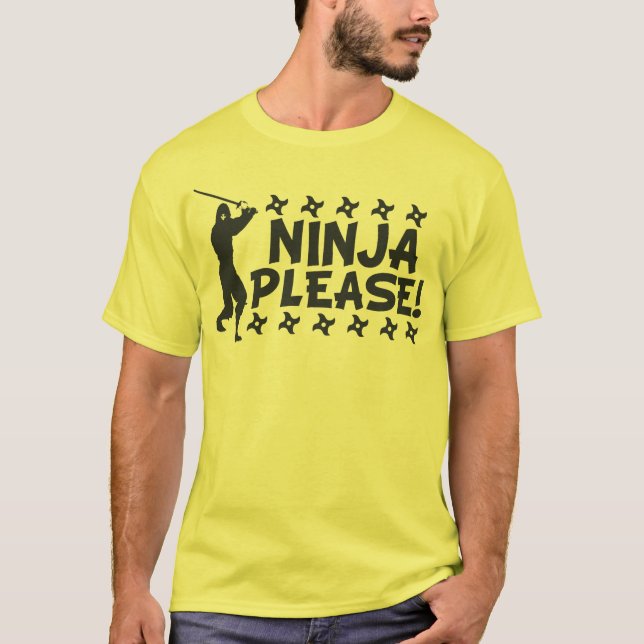 T-shirts Ninja por favor (Frente)