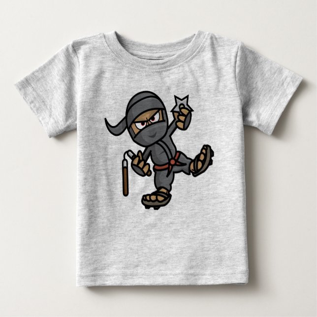 T-shirts Ninja Toddler Long Sleeve (Frente)