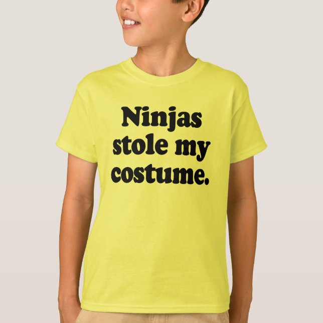 T-shirts Ninjas roubou meu traje (Frente)