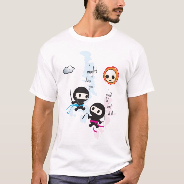T-shirts ninjoo: eu pude beijá-lo… (Frente)