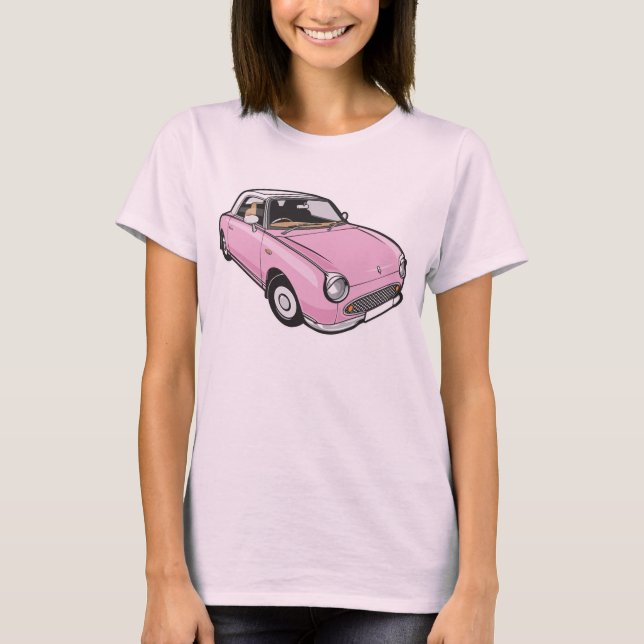 T-shirts Nissan Figaro Pink (Frente)