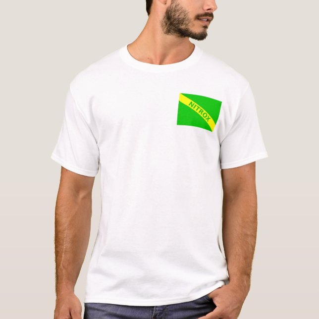T-shirts Nitrox/bandeira do mergulho (Frente)
