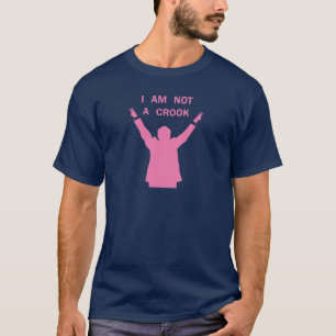 T-shirts Nixon - Não sou um Crook - Rosa