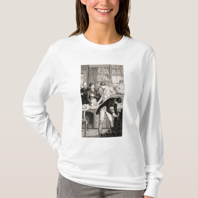 T-shirts No banco, c.1800 (gravura) (Frente)